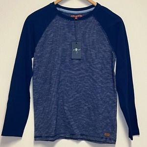NWT 7 For All Mankind Long Sleeve Stripe Shirt Boys Large